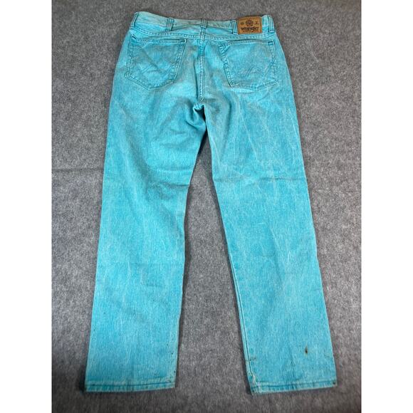 Wrangler Other - Vintage 90s Wrangler Straight Jeans Mens 36x30 Blue Denim Baggy Western Cowboy